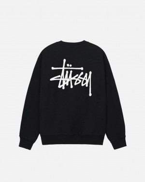 Stussy Basic Stussy Crew - Unisex Hoodies Zwart | TBEWZ16162