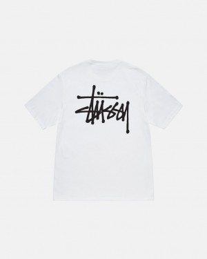 Stussy Basic Stussy Tee - Unisex Shortsleeve Wit | BEJVR75257