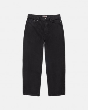 Stussy Big Ol Jean Washed Canvas - Unisex Pants Zwart | BEXMI49079