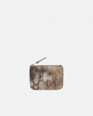 Stussy Canvas Coin Pouch - Unisex Bags Grijs | PBEQX36752