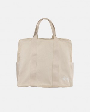 Stussy Canvas Flight Bag - Unisex Bags Beige | DBEKV39182