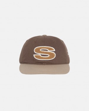 Stussy Chenille S Low Pro Cap - Unisex Bruin | BEIIZ99429