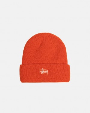 Stussy Cuff Beanie Basic - Unisex Oranje | BEDFL60002