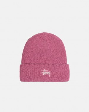 Stussy Cuff Beanie Basic - Unisex Roze | LBESX39649