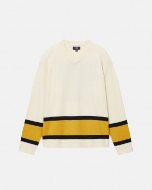 Stussy Hockey Trui - Unisex Sweaters Beige | BEZPD72296