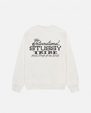 Stussy IST Crew Pigment Dyed - Unisex Hoodies Beige | BENZX19304