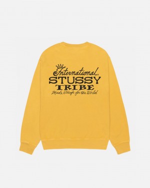 Stussy IST Crew Pigment Dyed - Unisex Hoodies Oranje | BEZPD48834