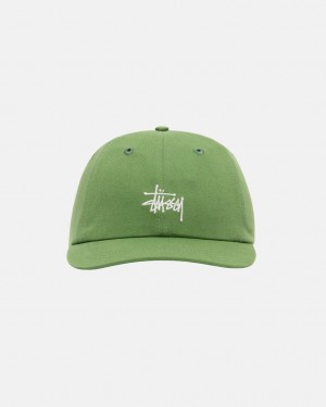 Stussy Low Pro Basic Stock Strapback - Unisex Groen | BEXMI28624