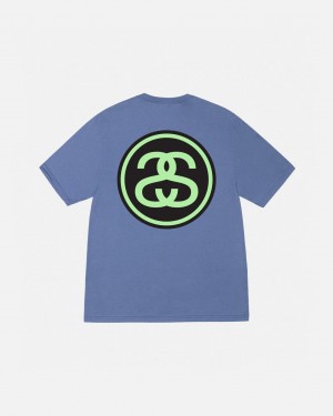 Stussy SS-Link Tee - Unisex Shortsleeve Blauw | PBEER87441