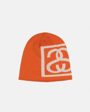 Stussy Skullcap SS Link - Unisex Oranje | GBEUC61852