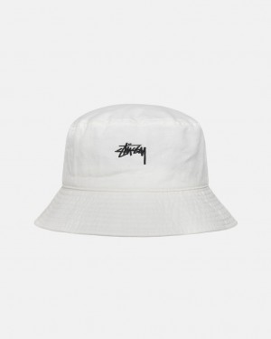 Stussy Stock Bucket Hat - Mens Beige | SBEVO74900