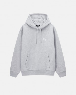 Stussy Stock Logo Hoodie - Unisex Hoodies Grijs | UBETG68408