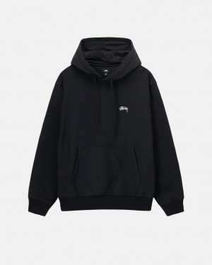 Stussy Stock Logo Hoodie - Unisex Hoodies Zwart | SBENY75562