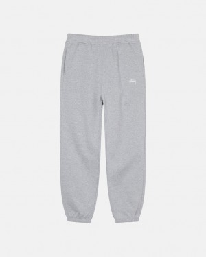 Stussy Stock Logo Sweatpant - Unisex Pants Grijs | BEQCS88406