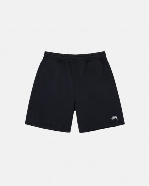 Stussy Stock Logo Sweatshort - Unisex Shorts Trunks Zwart | DBEVO86439