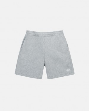 Stussy Stock Logo Sweatshort - Unisex Shorts Trunks Grijs | BEZPD99582