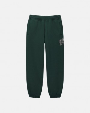 Stussy Stüssy Sport Sweatpant - Unisex Jeans Pants Diepgroen | EBEHC57619