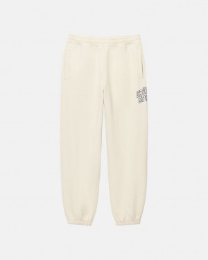 Stussy Stüssy Sport Sweatpant - Unisex Jeans Pants Wit | BENZX75540