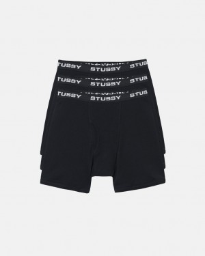 Stussy Stussy Boxer Briefs - Unisex Shorts Trunks Zwart | QBEWA75946