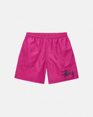 Stussy Water Kort Big Basic - Unisex Shorts Trunks Roze | BEXMI72261