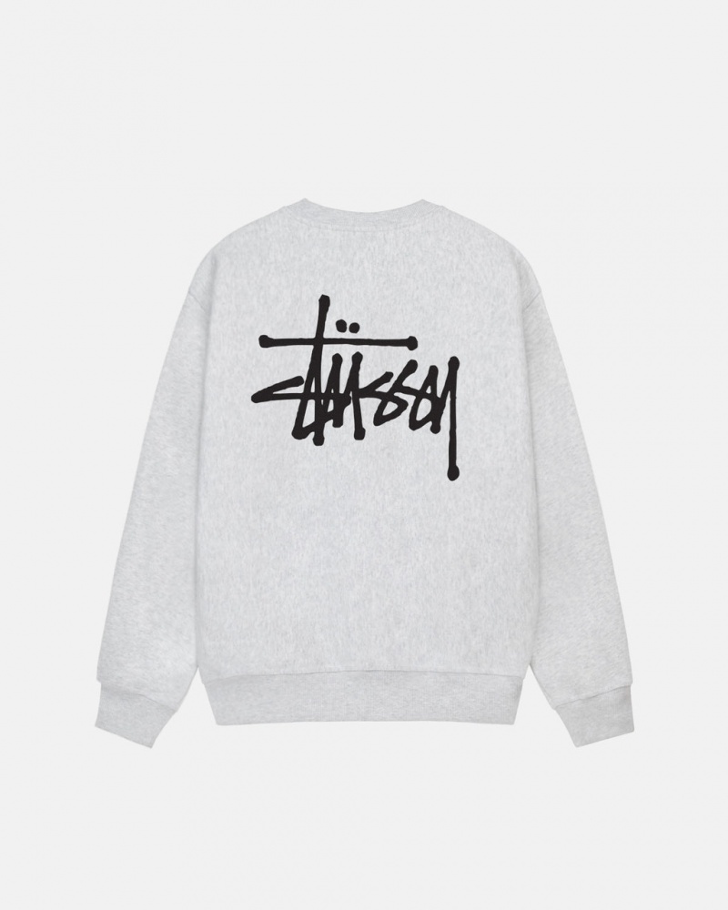 Stussy Basic Stussy Crew - Unisex Hoodies Grijs | BEJZR65742