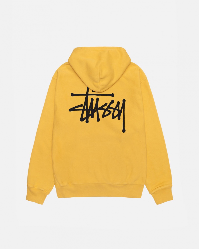 Stussy Basic Stussy Hoodie Pigment Dyed - Unisex Hoodies Oranje | BEZDE17125