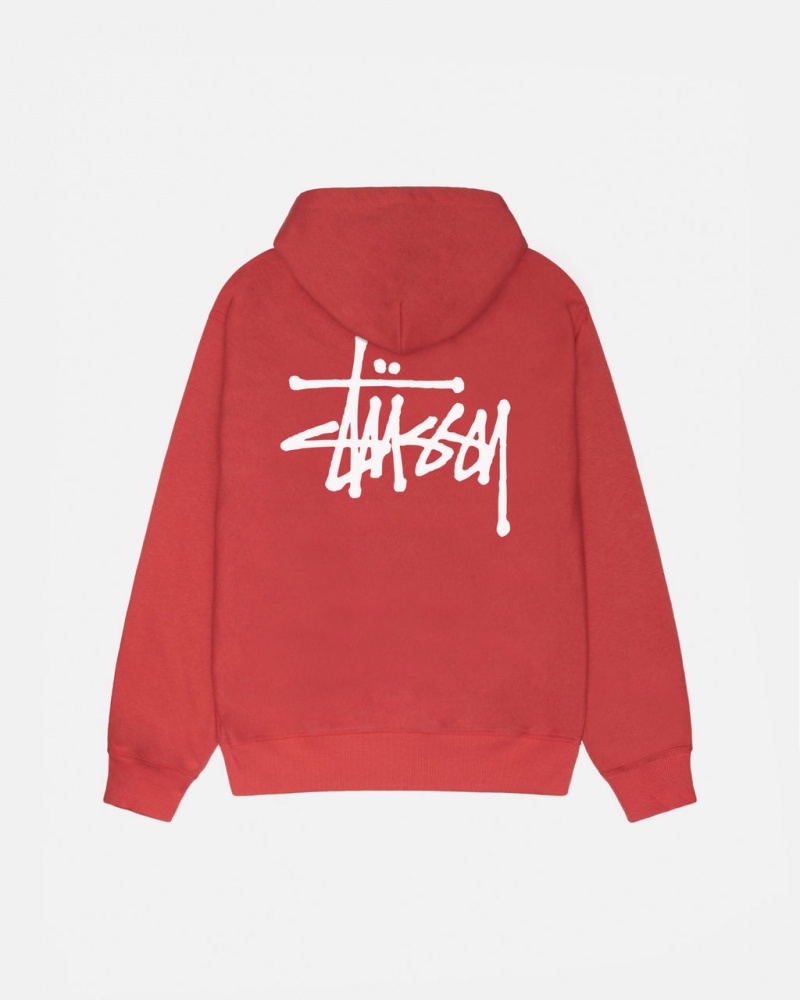 Stussy Basic Stussy Hoodie - Unisex Hoodies Rood | PBEER92108