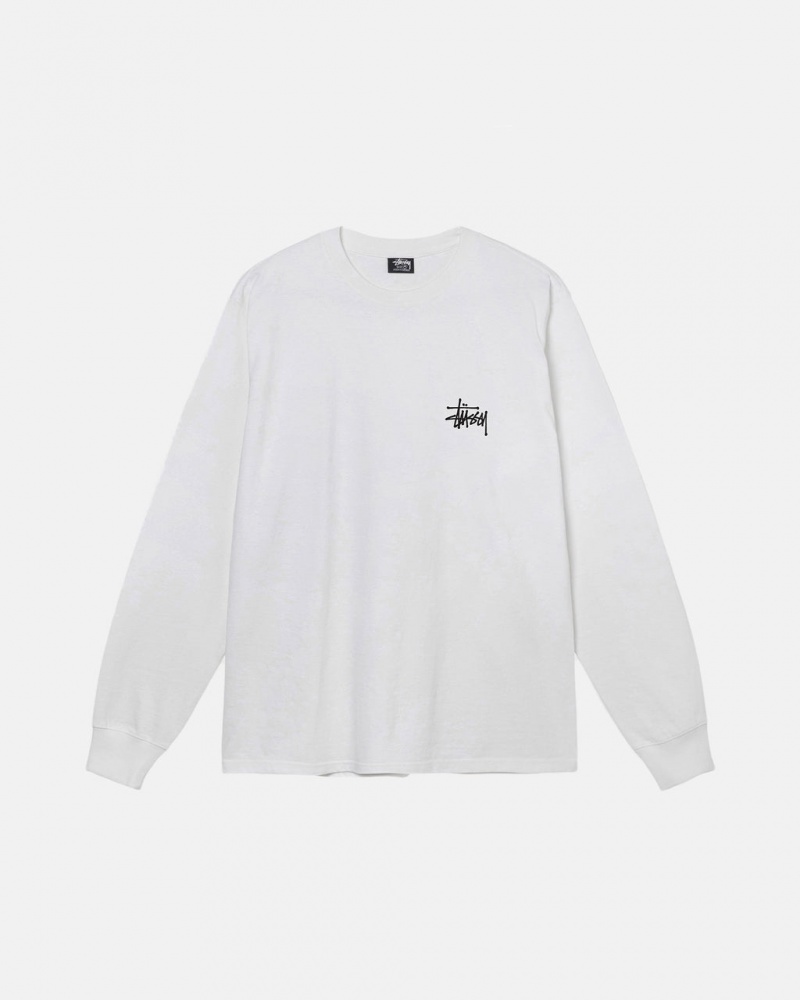 Stussy Basic Stussy LS Tee - Mens Tees Wit | PBEQX95983