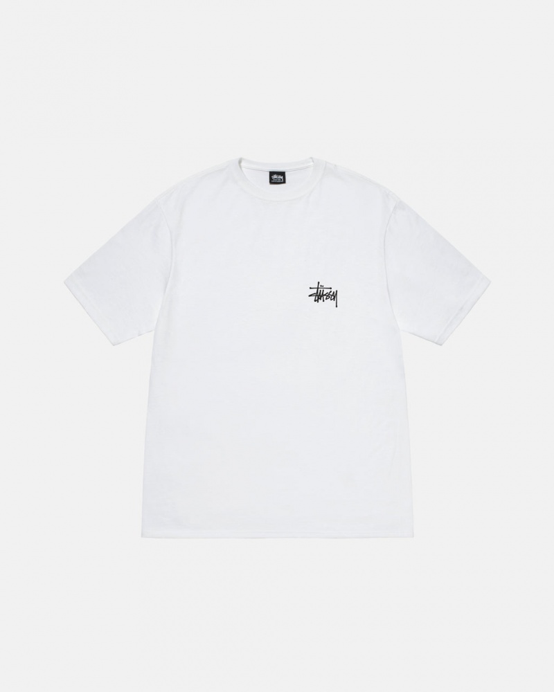 Stussy Basic Stussy Tee - Unisex Shortsleeve Wit | BEJVR75257