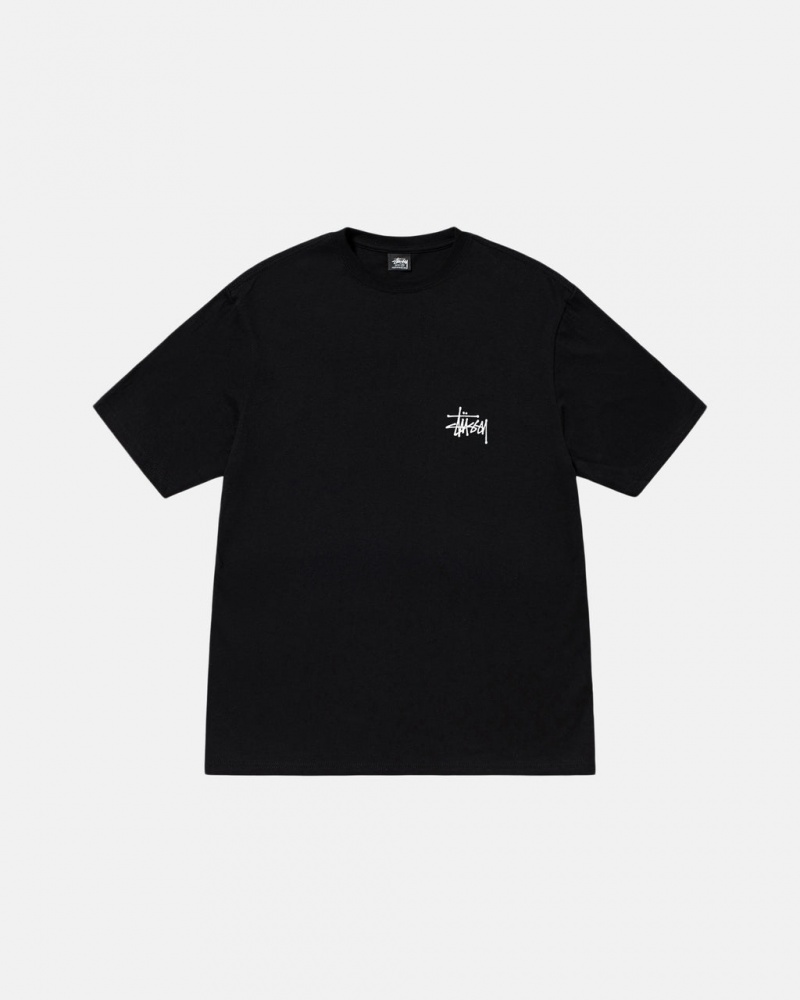 Stussy Basic Stussy Tee - Unisex Shortsleeve Zwart | BEQAV73778