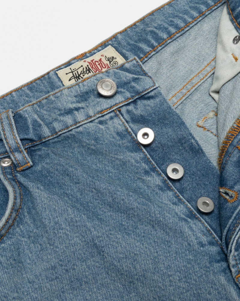 Stussy Big Ol& Jean Denim - Unisex Denim Blauw | DBEKV44725