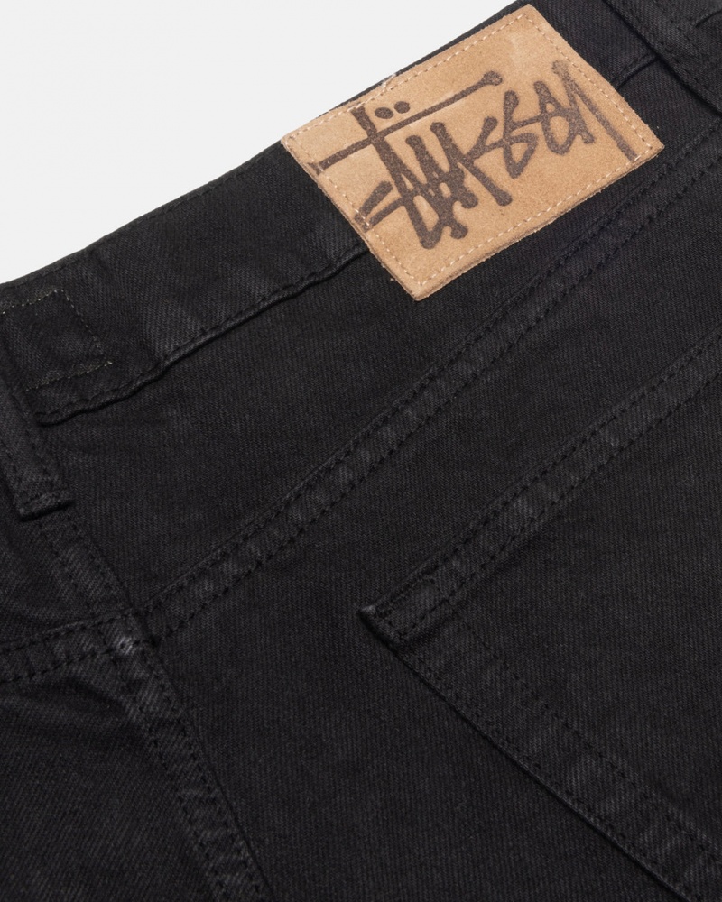 Stussy Big Ol Jean Overdyed - Unisex Denim Zwart | EBEVG73210