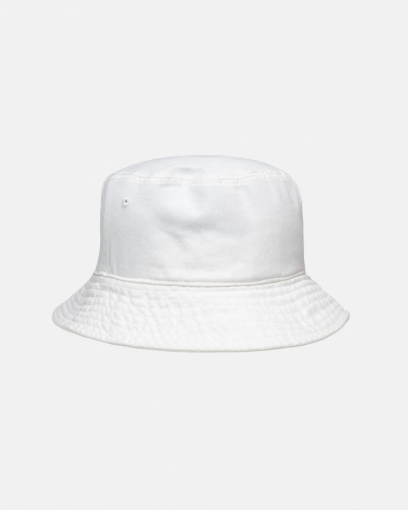 Stussy Bucket Hat Big Stock - Unisex Beige | BEZDE18449