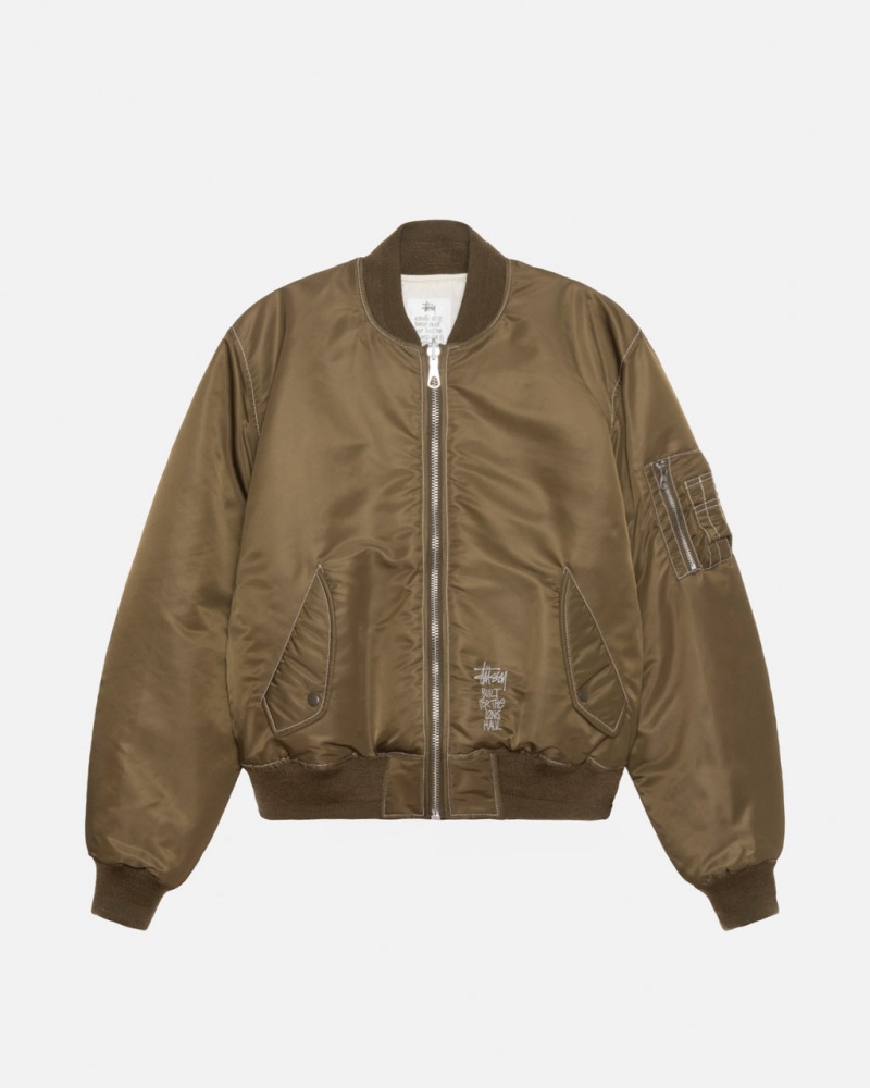 Stussy Built Reversible Bomber Jacket - Unisex Jackets Bruin | BEEGJ50643