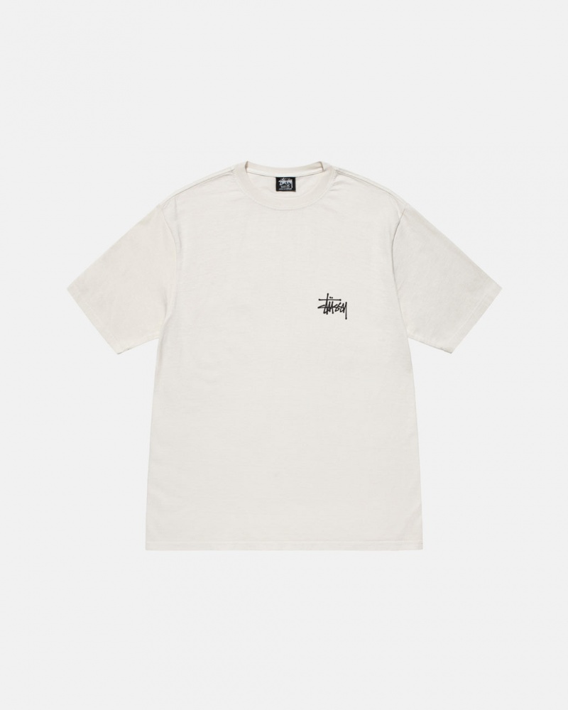 Stussy Built Tough Tee Pigment Dyed - Unisex Shortsleeve Beige | BENZX65734