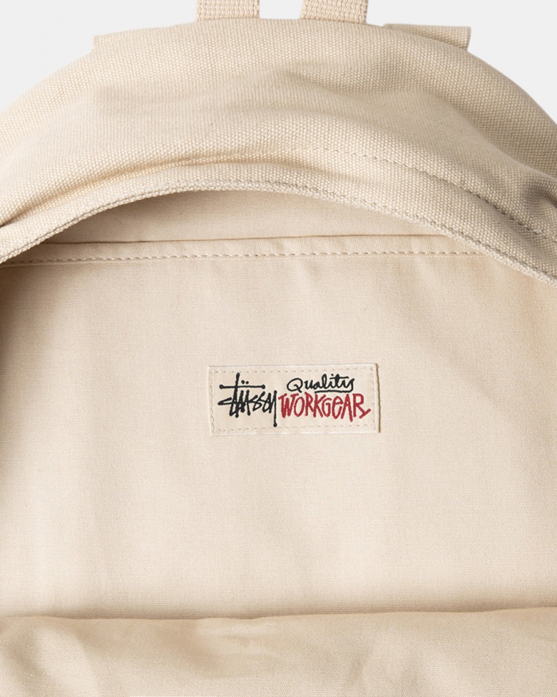 Stussy Canvas Backpack - Unisex Bags Beige | BECIF74807