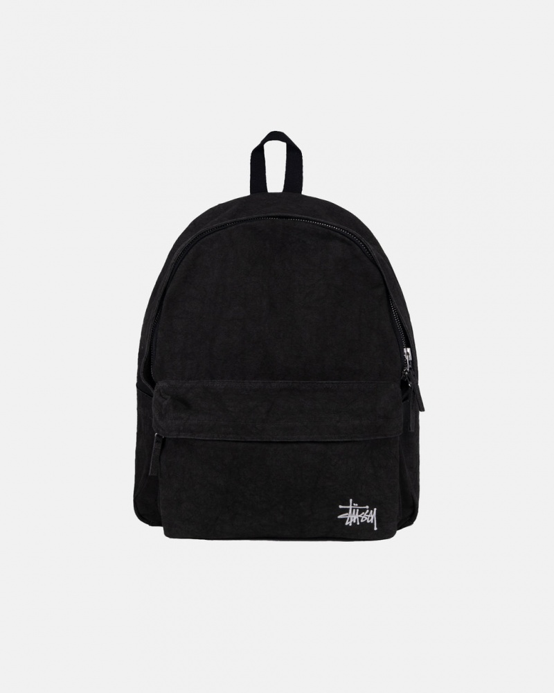 Stussy Canvas Backpack - Unisex Bags Zwart | BECIF91547