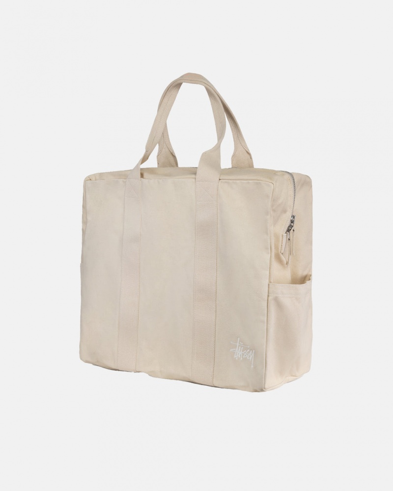 Stussy Canvas Flight Bag - Unisex Bags Beige | DBEKV39182