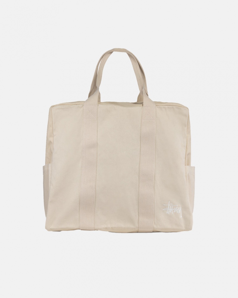 Stussy Canvas Flight Bag - Unisex Bags Beige | DBEKV39182