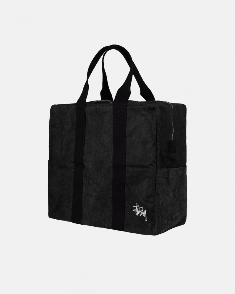 Stussy Canvas Flight Bag - Unisex Bags Zwart | BEXBR68190