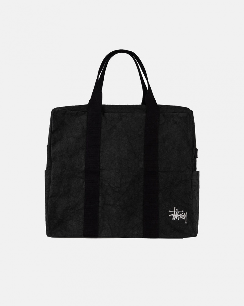 Stussy Canvas Flight Bag - Unisex Bags Zwart | BEXBR68190