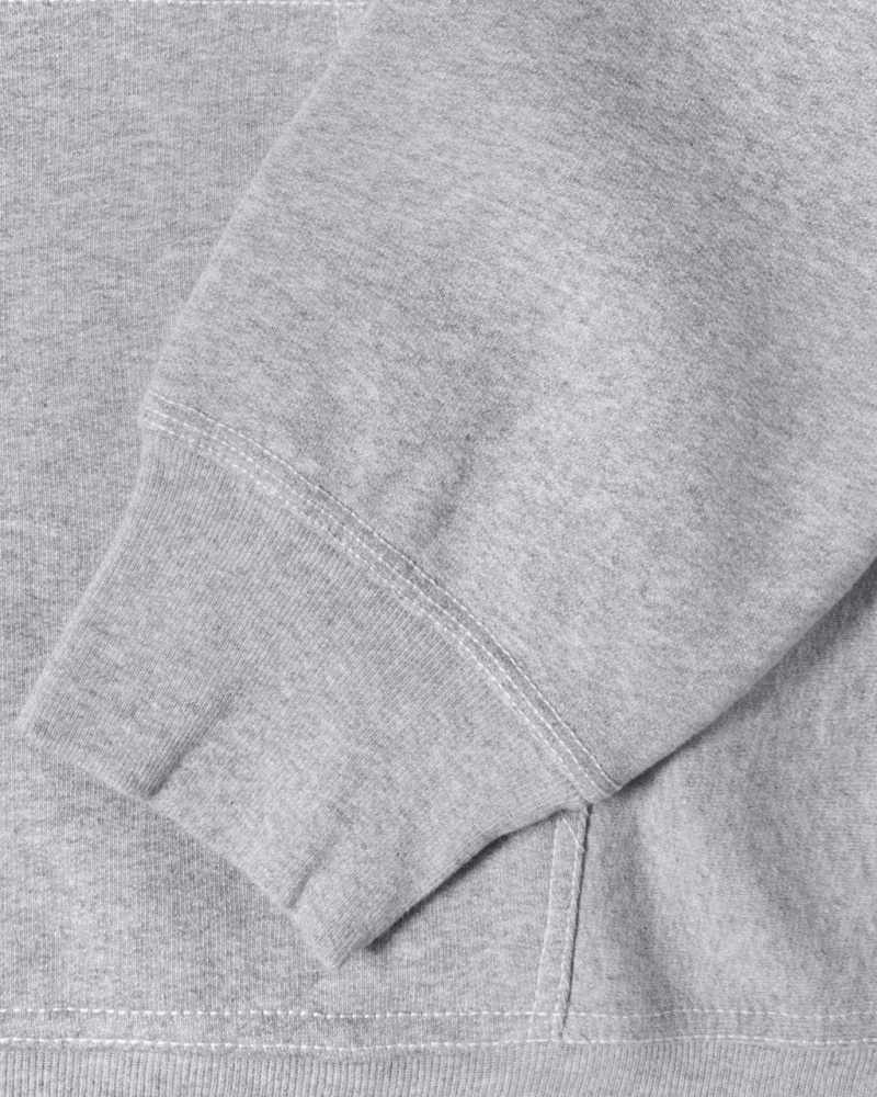 Stussy Contrast Stitch Label Hoodie - Unisex Hoodies Grijs | BEEGJ13237