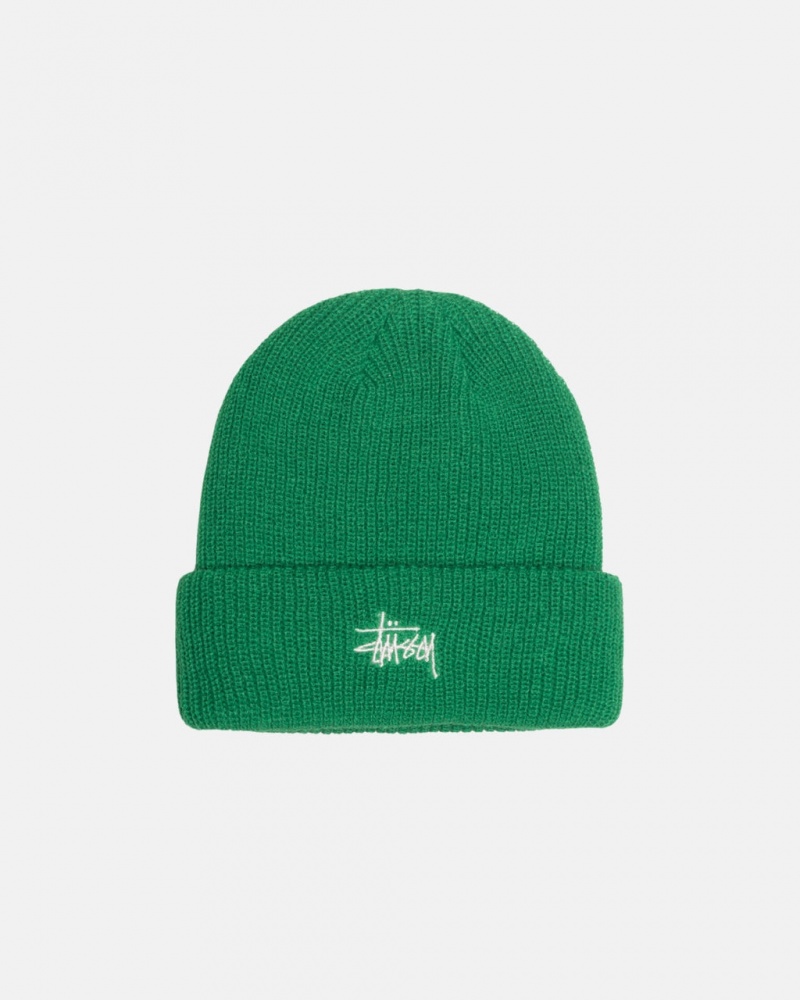 Stussy Cuff Beanie Basic - Unisex Groen | TBEPQ84678