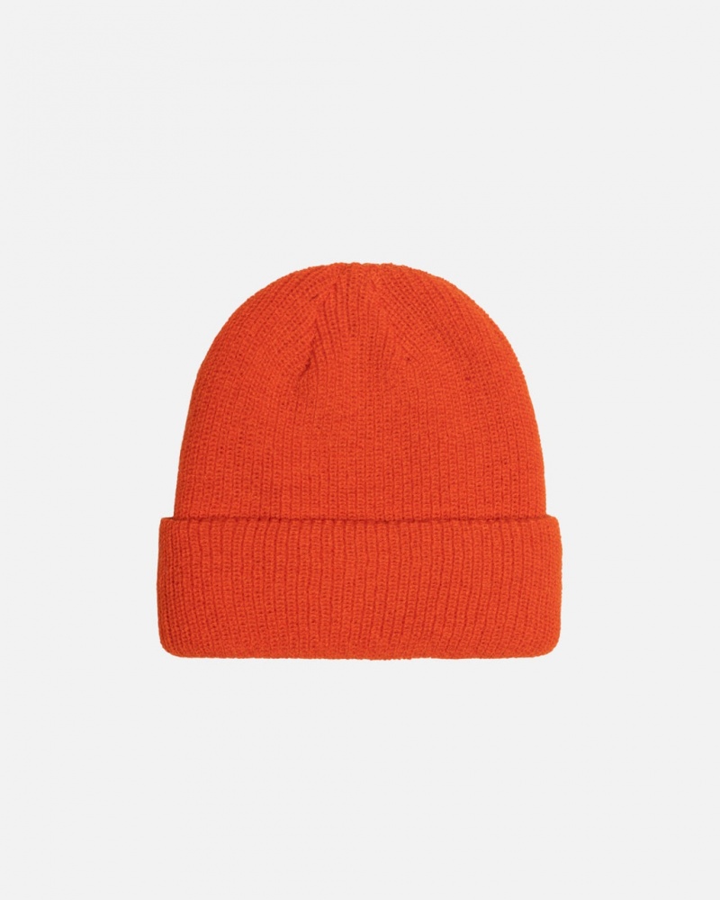 Stussy Cuff Beanie Basic - Unisex Oranje | BEDFL60002