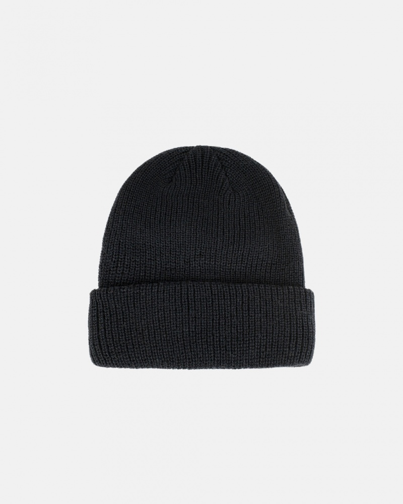 Stussy Cuff Beanie Basic - Unisex Zwart | BEDYB78209