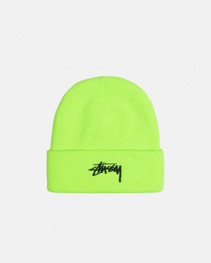 Stussy Cuff Beanie Stock - Unisex Groen | BENZX37327