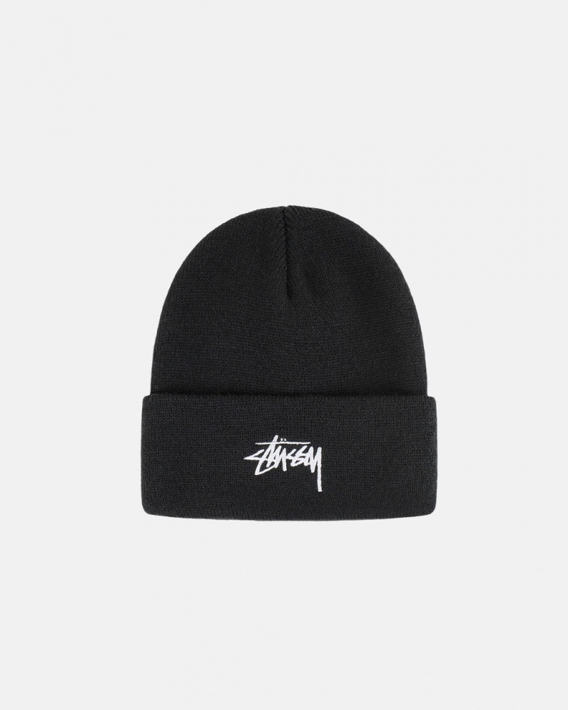 Stussy Cuff Beanie Stock - Unisex Zwart | PBEQX91226