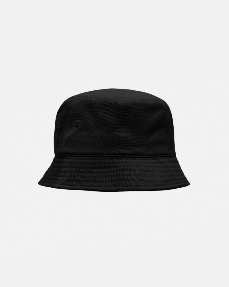 Stussy Deep Bucket Hat SS Link - Unisex Zwart | FBEUI22952