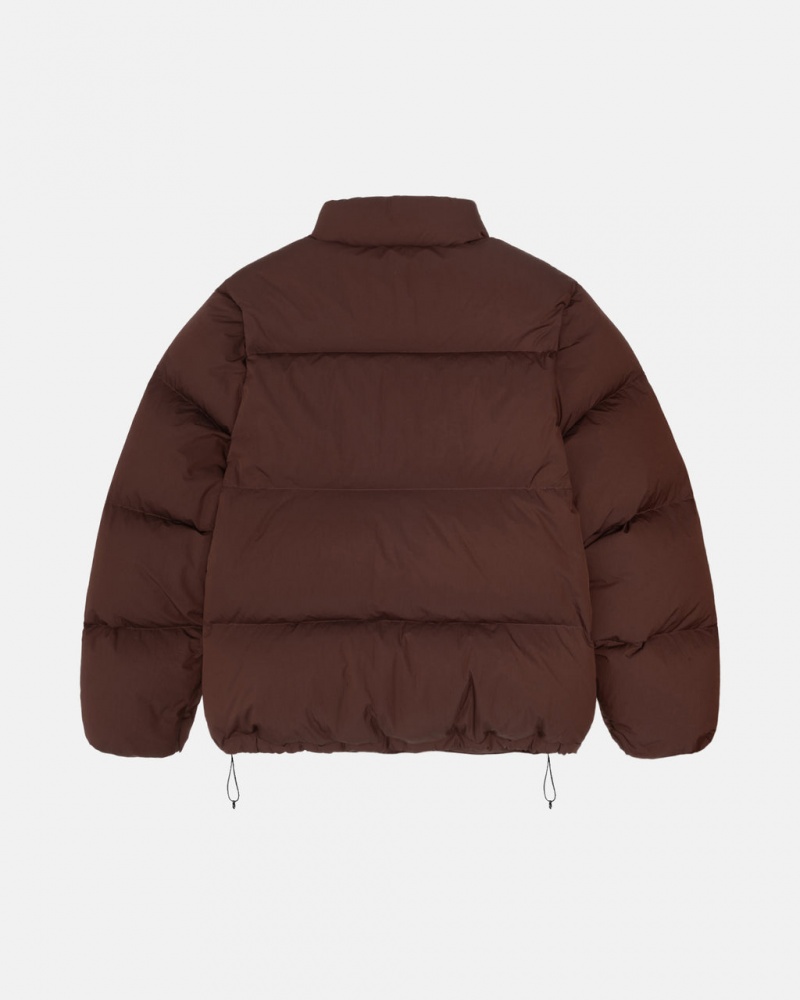 Stussy Down Puffer Nylon - Unisex Jackets Bruin | FBEUI35124