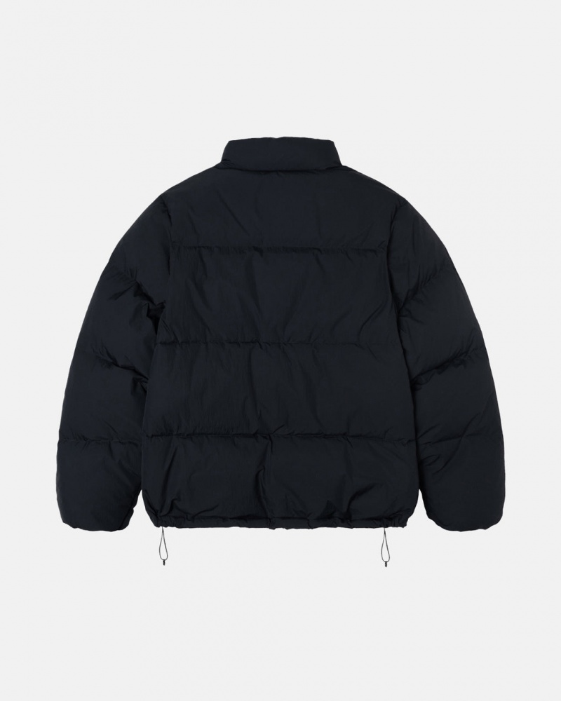 Stussy Down Puffer Nylon - Unisex Jackets Zwart | BENEJ51537